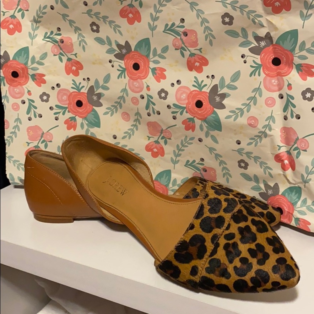 JCrew leopard flats